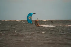 Woman Windsurfer In Ocean Wallpaper