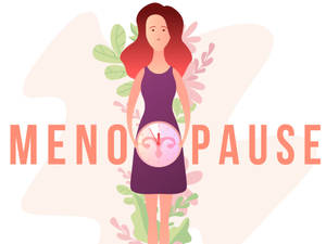 Woman With Menopause Wallpaper