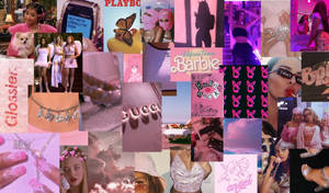 Women Baddie Aesthetic Collage Wallpaper