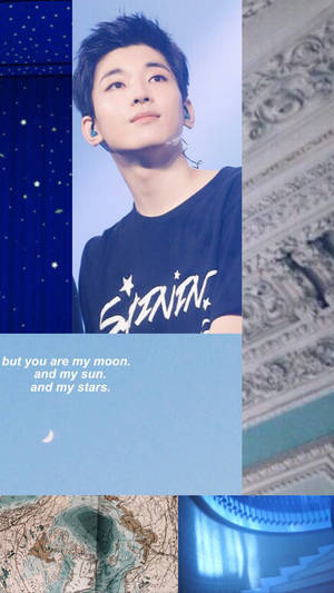 Wonwoo In Blue Wallpaper