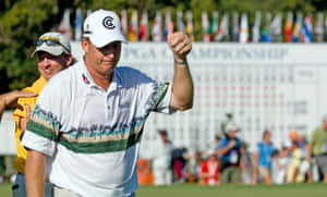 Woody Austin Giving A Thumbs Up Wallpaper