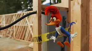 Woody Woodpecker Using His Signature Laugh Wallpaper