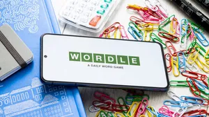 Wordle Game On Smartphone Wallpaper
