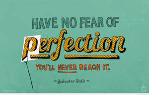 Working Perfection Quotes Wallpaper