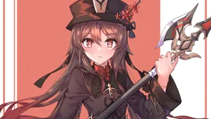 Worried Hu Tao Pfp Wallpaper