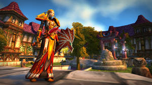 Wow Classic Female Warrior Wallpaper