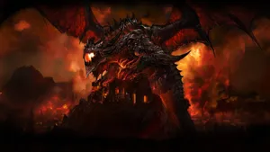 Wow Classic Fire Dragon Wallpaper