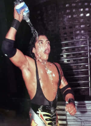Wrestler Cooling Off Moment Wallpaper