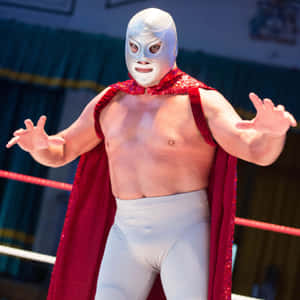 Wrestler El Hijo Del Santo On El Santo Mask Wallpaper