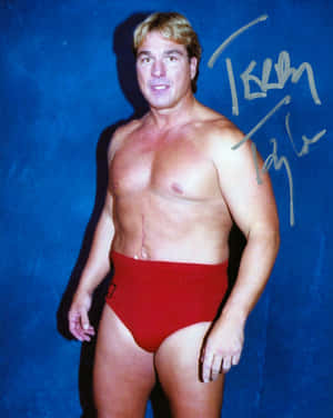 Wrestlerin Red Trunks Wallpaper