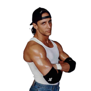 Wrestlerin White Tank Topand Baseball Cap Wallpaper