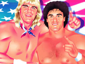 Wrestling_ Legends_ Illustration Wallpaper