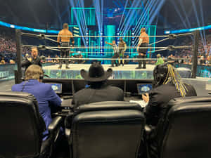 Wrestling Match Commentators View Wallpaper
