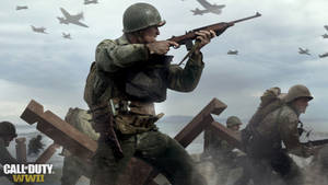 Ww2 Soldiers In Battle Wallpaper