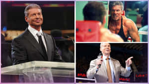 Wwe Ceo Vince Mcmahon Collage Wallpaper