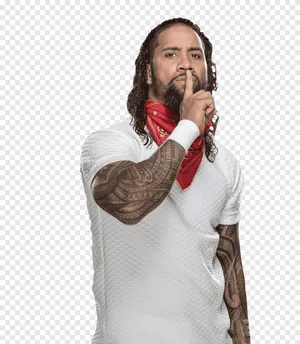 Wwe Jey Uso Silent Pose Wallpaper