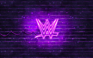 Wwe Violet Neon Logo Wallpaper