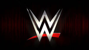 Wwe White Logo On Black Background Wallpaper