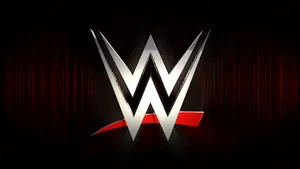 Wwe White Logo On Black Background Wallpaper