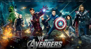 Wwe Wrestlers As Avengers Wallpaper