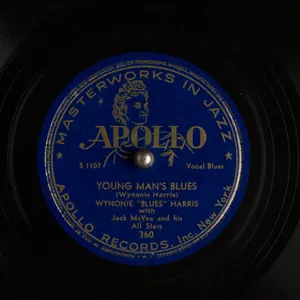 Wynonie Harris Young Man's Blues Vinyl Record Wallpaper