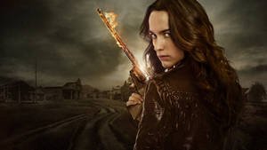 Wynonna Earp Flaming Peacemaker Wallpaper