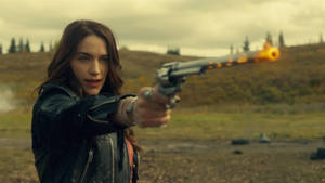 Wynonna Earp Shooting Peacemaker Wallpaper