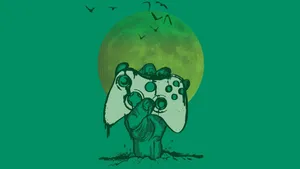 Xbox One Controller Drawing Wallpaper