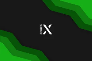 Xbox Series X Green Geometric Art Wallpaper