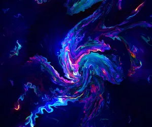 Xiaomi Laptop Blue Swirls Wallpaper