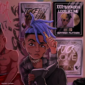 Xxxtentacion Anime-based Artwork Wallpaper