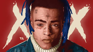 Xxxtentacion Anime Cartoon Red Wallpaper