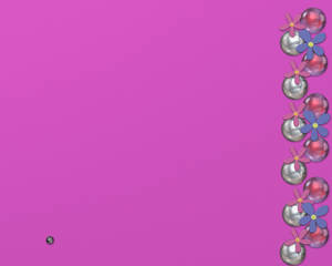 Y2k Aesthetic Pearls And Flowers Wallpaper