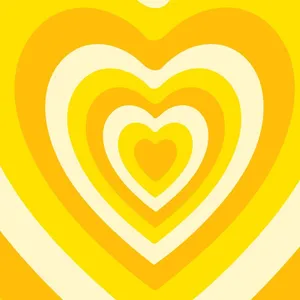 Y2k Heart Yellow Shades Wallpaper