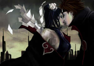 Yahiko Kissing A Woman Wallpaper