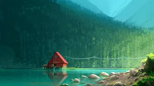 Yahoo House On Mountains Wallpaper