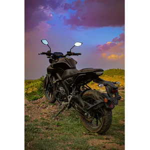 Yamaha Mt 15 Parked On A Cliff Wallpaper