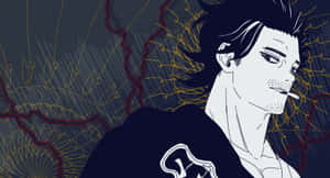 Yami Sukehiro In His Spirit Guardian Form As Shown In The Anime Series Black Clover Wallpaper