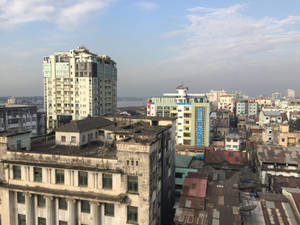 Yangon City Buildings Wallpaper