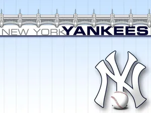 Yankees Stadium Motif Logo Wallpaper