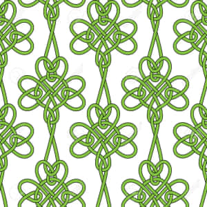 Yarns Weaved Into Celtic Irish Cloverleaves Wallpaper