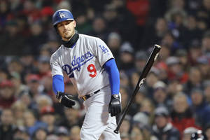 Yasmani Grandal Throwing Baseball Bat Wallpaper