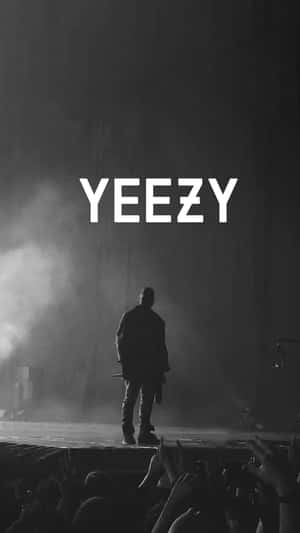 Yeezy Text Black And White Wallpaper