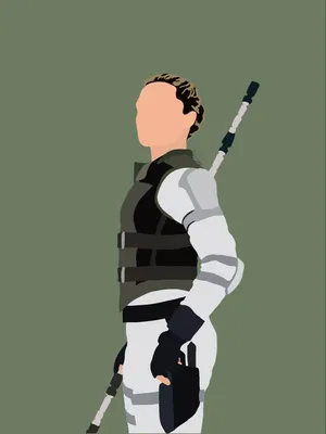 Yelena Belova Green Minimalist Art Wallpaper