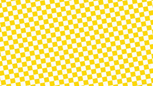 Yellow Aesthetic Checkered Pattern Wallpaper