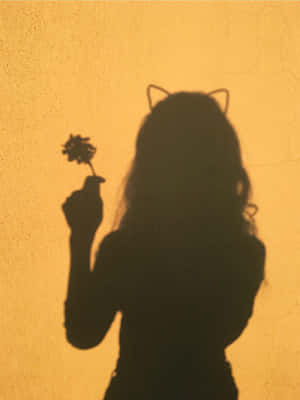 Yellow Aesthetic Shadow Pfp Wallpaper