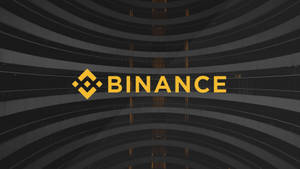 Yellow Binance Curves Wallpaper