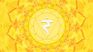 Yellow Chakra Energy Art Wallpaper