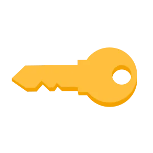 Yellow Key Vector Art Wallpaper