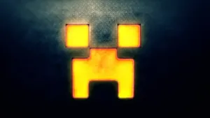 Yellow Lit Creeper Cool Minecraft Wallpaper